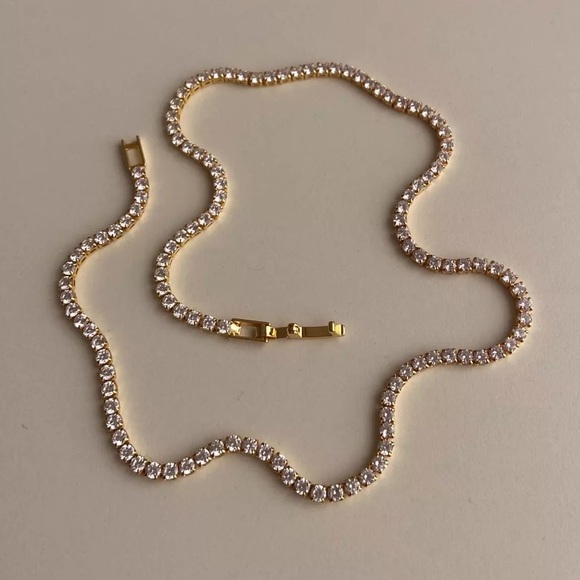 COPY - Zara Silver Multilayer Tennis Round Cut Eternity Clear Crystals Clover N… - Picture 15 of 16